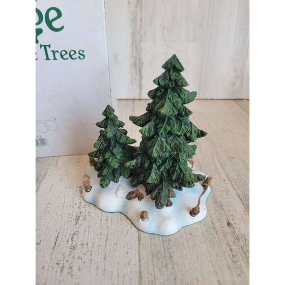 Dept 56 52619 Double pine trees village accessory xmas - Picture 5 of 9